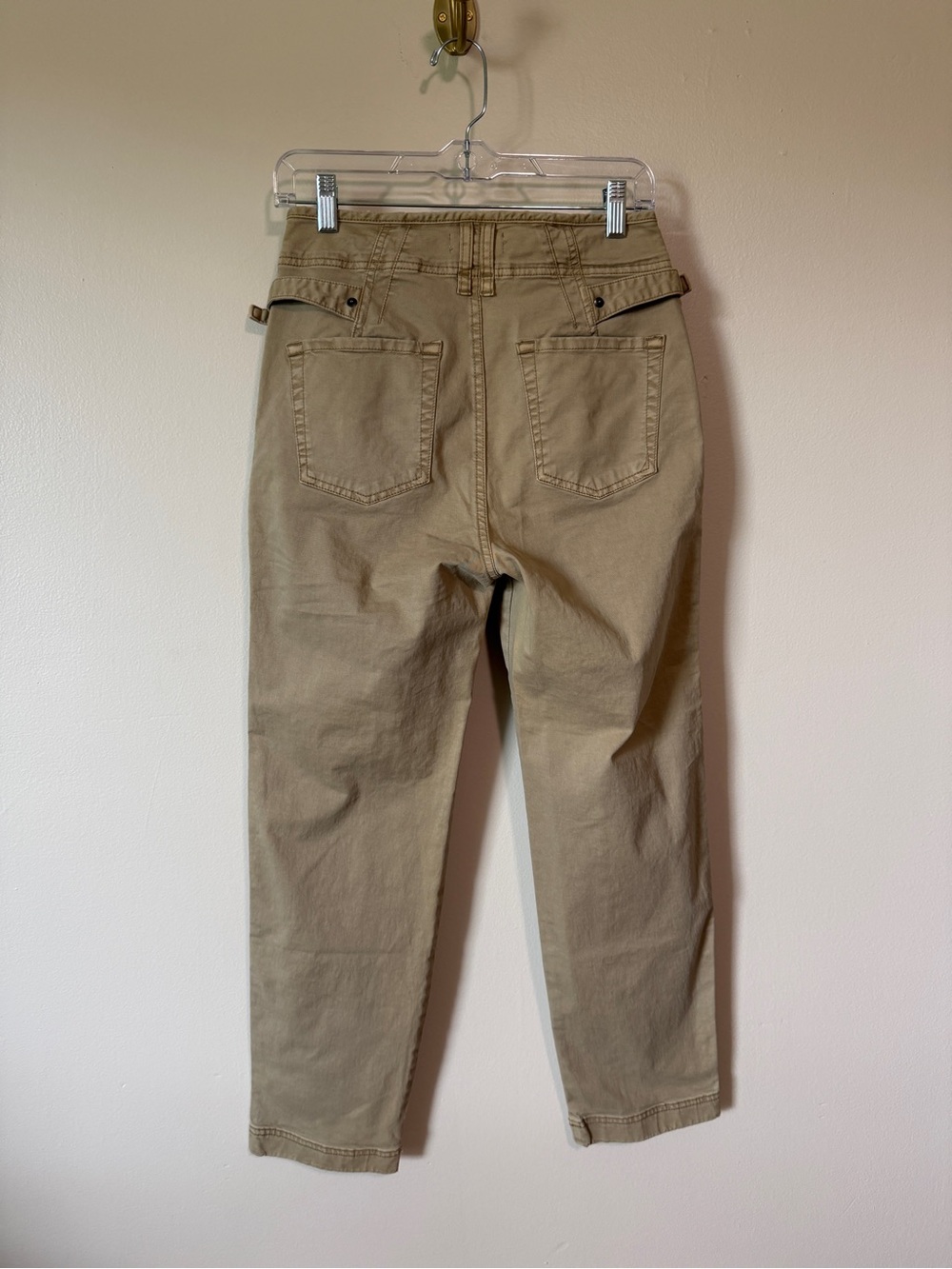 Rowan Jalen Utility Trouser Size Cinch High Waisted Tapered Leg 28 Sand Dune — image 5 of 8